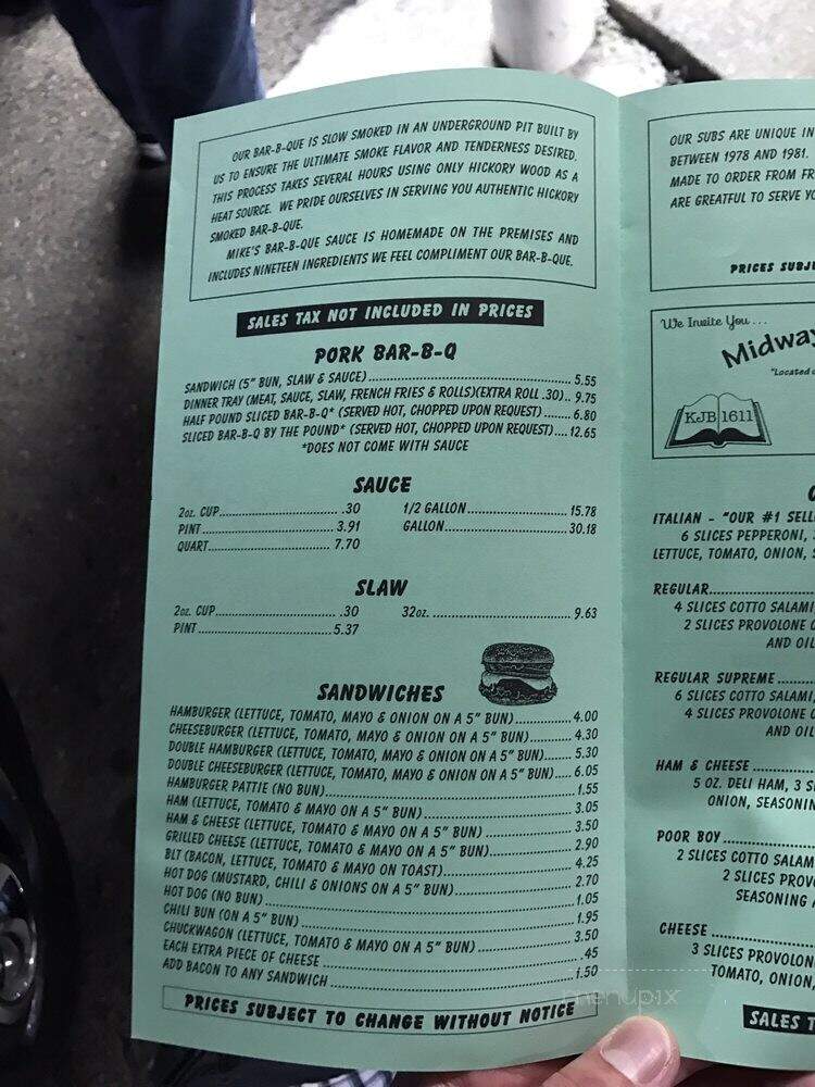 Mike's Bar-B-Que - Mechanicsville, MD menu_pic
