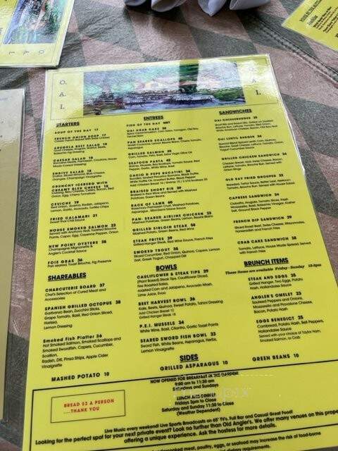 Old Angler's Inn - Potomac, MD menu_pic