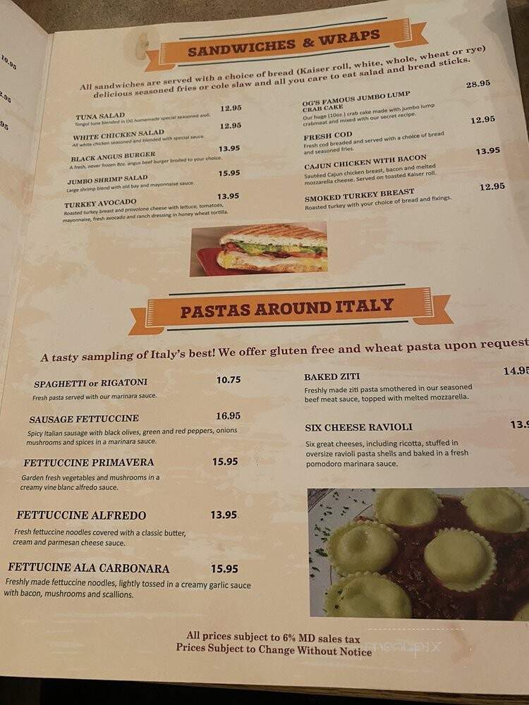 Olive Grove Restaurant - Linthicum Heights, MD menu_pic