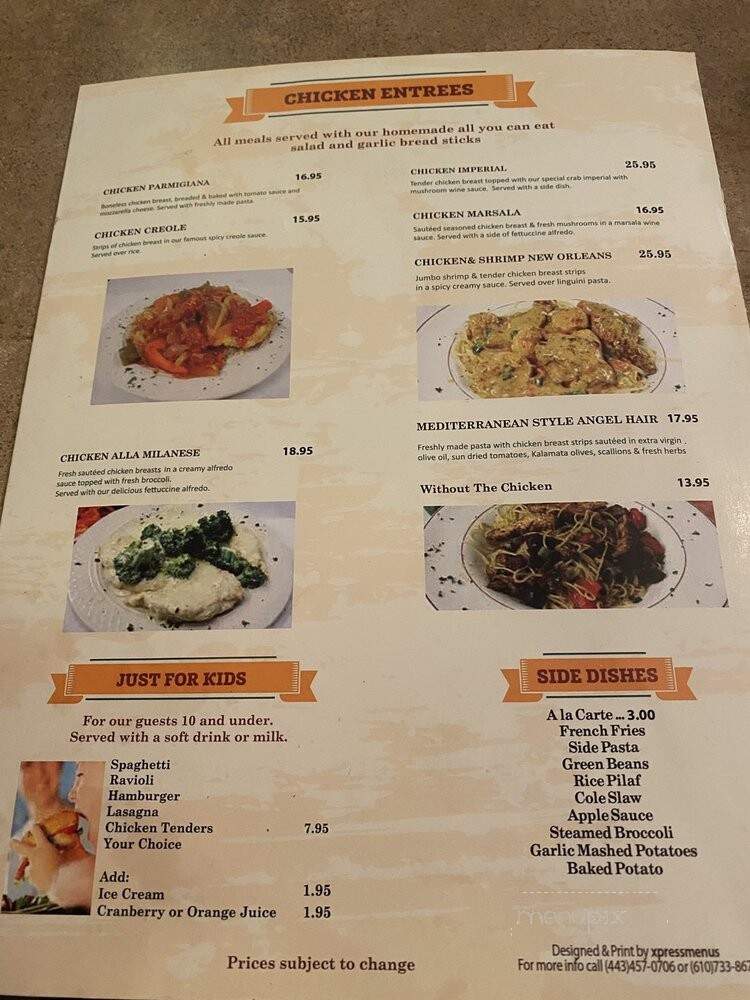 Olive Grove Restaurant - Linthicum Heights, MD menu_pic