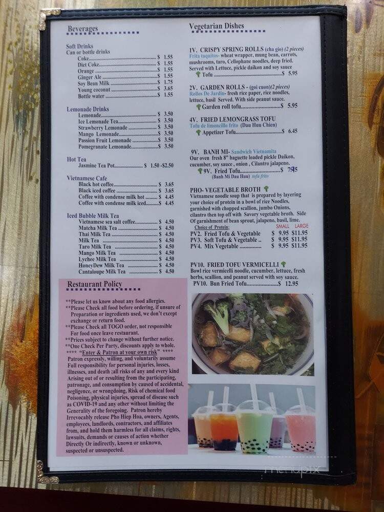 Pho Hiep-Hoa Restaurant - Silver Spring, MD menu_pic