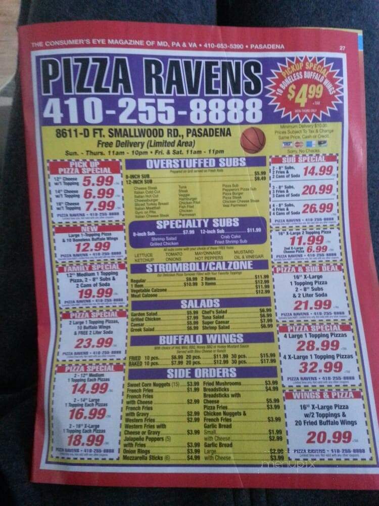 Pizza Ravens - Pasadena, MD