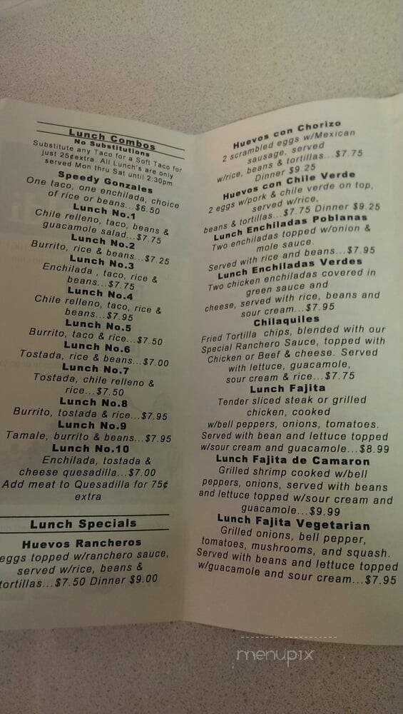 Plaza Garibaldi - Glen Burnie, MD menu_pic