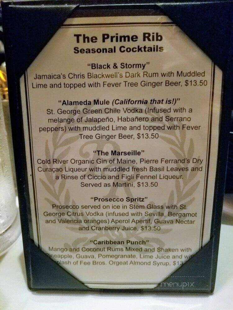 Prime Rib - Baltimore, MD menu_pic