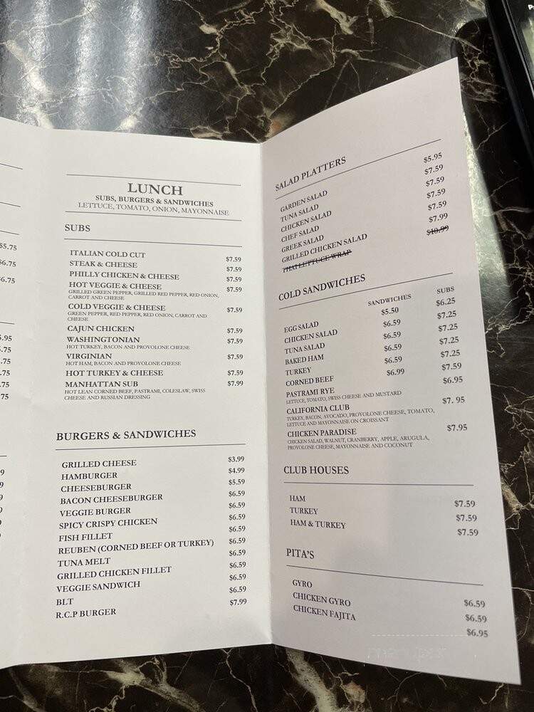 Research Court Deli - Rockville, MD menu_pic