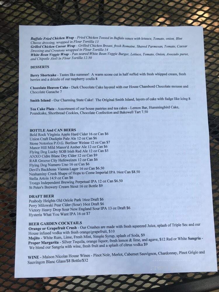 Reynolds Tavern - Annapolis, MD menu_pic