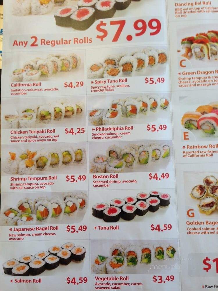 SJ Montgomery Sushi Food - Bethesda, MD menu_pic