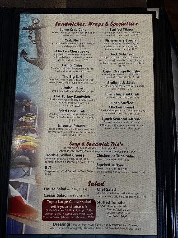 Seaside Restaurant - Glen Burnie, MD menu_pic