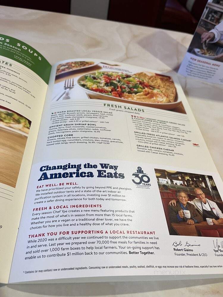 Silver Diner Development - Rockville, MD menu_pic