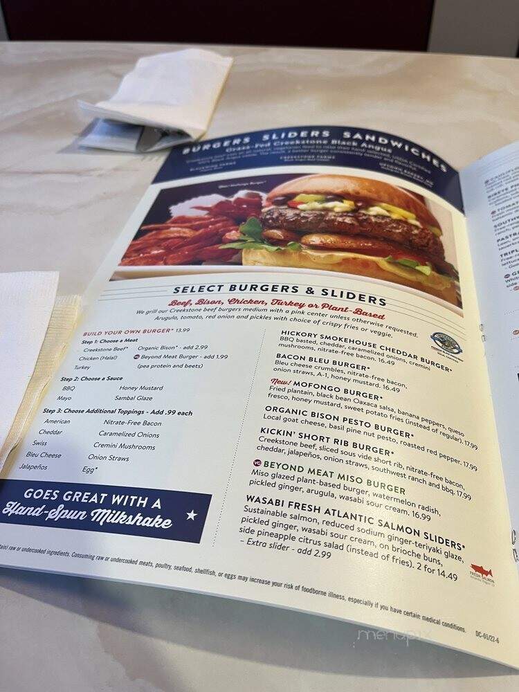 Silver Diner Development - Rockville, MD menu_pic