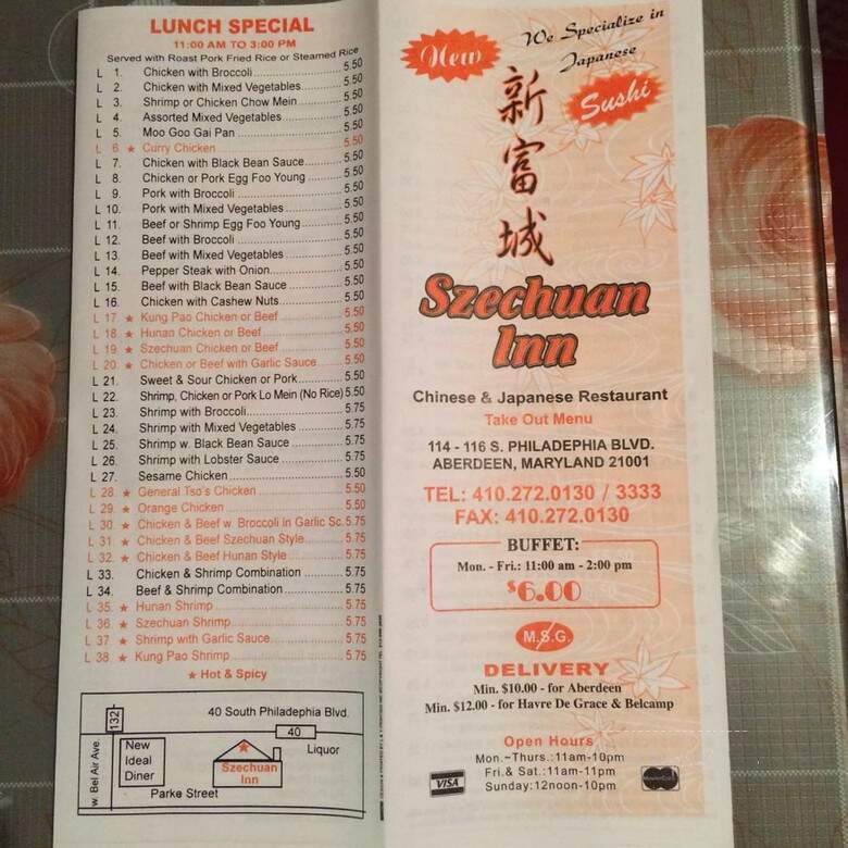 Szechuan Inn Chinese Restaurant - Aberdeen, MD