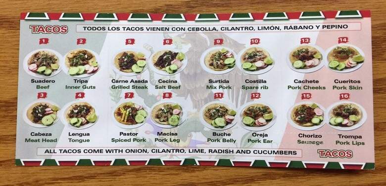 Taqueria La Placita - Hyattsville, MD menu_pic