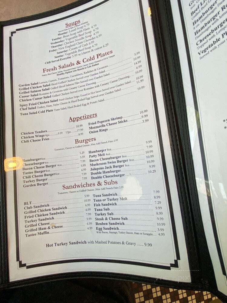 Tasty Diner - Silver Spring, MD menu_pic