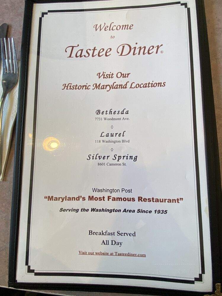 Tasty Diner - Silver Spring, MD menu_pic