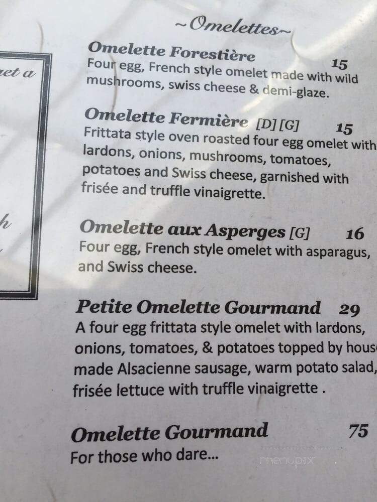 Tersiguel's French Country - Ellicott City, MD menu_pic