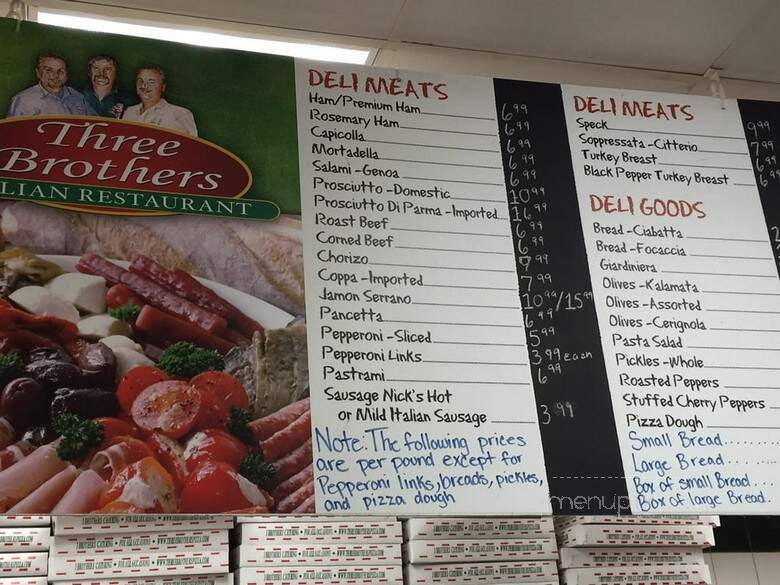 Three Brothers Pizza - Bladensburg, MD menu_pic