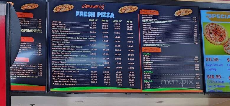 Vennaris Pizza & Subs - Columbia, MD menu_pic