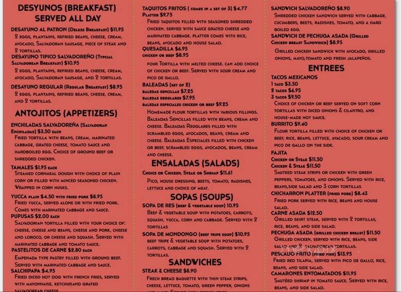 Veronica's Bakery & Cafe - Silver Spring, MD menu_pic