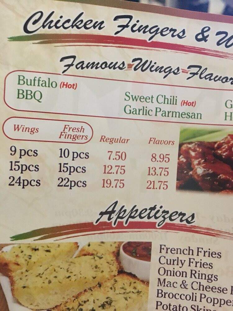 Aroma Pizza N'Grill - Bellingham, MA menu_pic