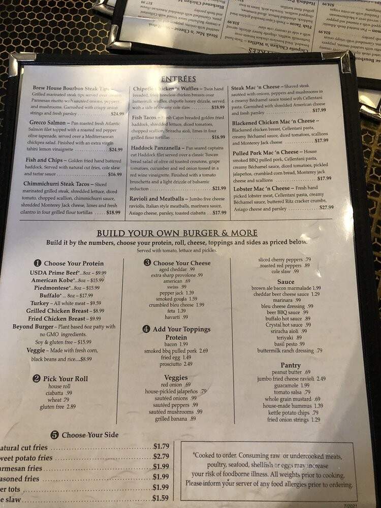 Brew City Grill & Brew House - Worcester, MA menu_pic