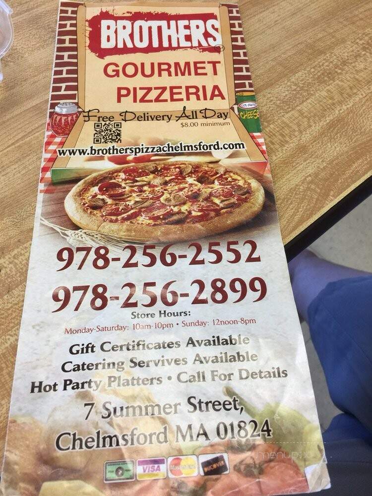 Brothers Pizza - Chelmsford, MA menu_pic