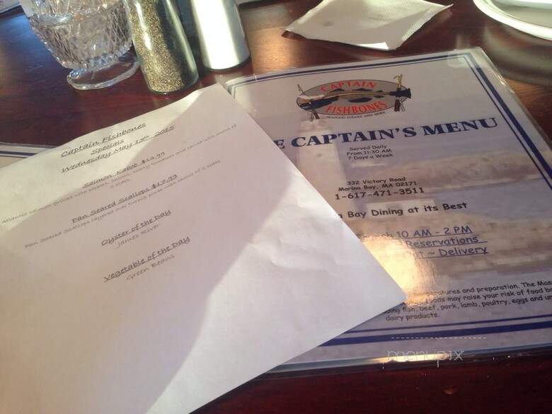 Captain Fish Bones - North Quincy, MA menu_pic