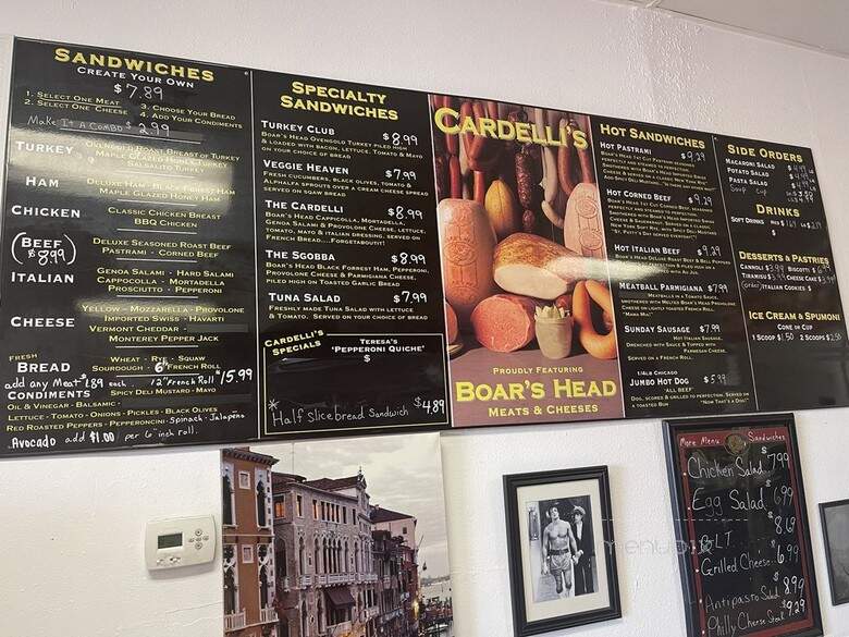 Cardelli's Italian Deli & Groc - Plymouth, MA menu_pic