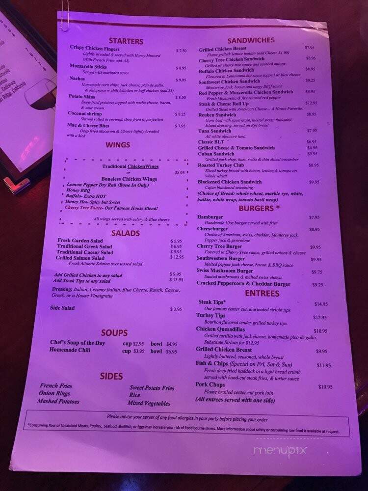Cherry Tree - Newton, MA menu_pic