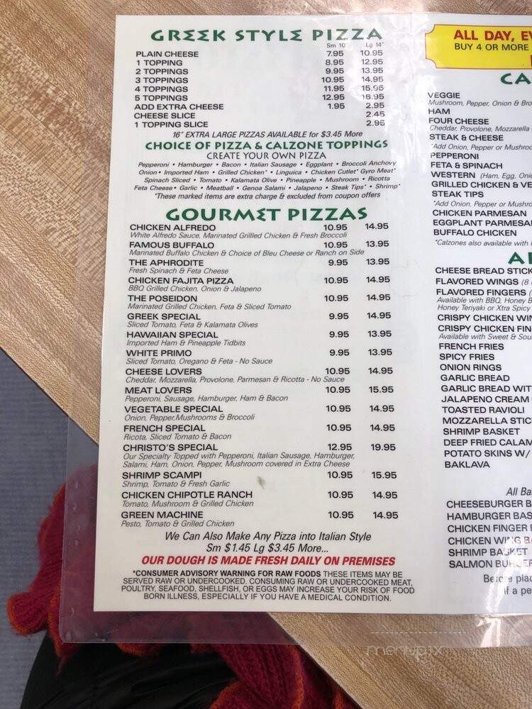 Christos Pizza - West Roxbury, MA
