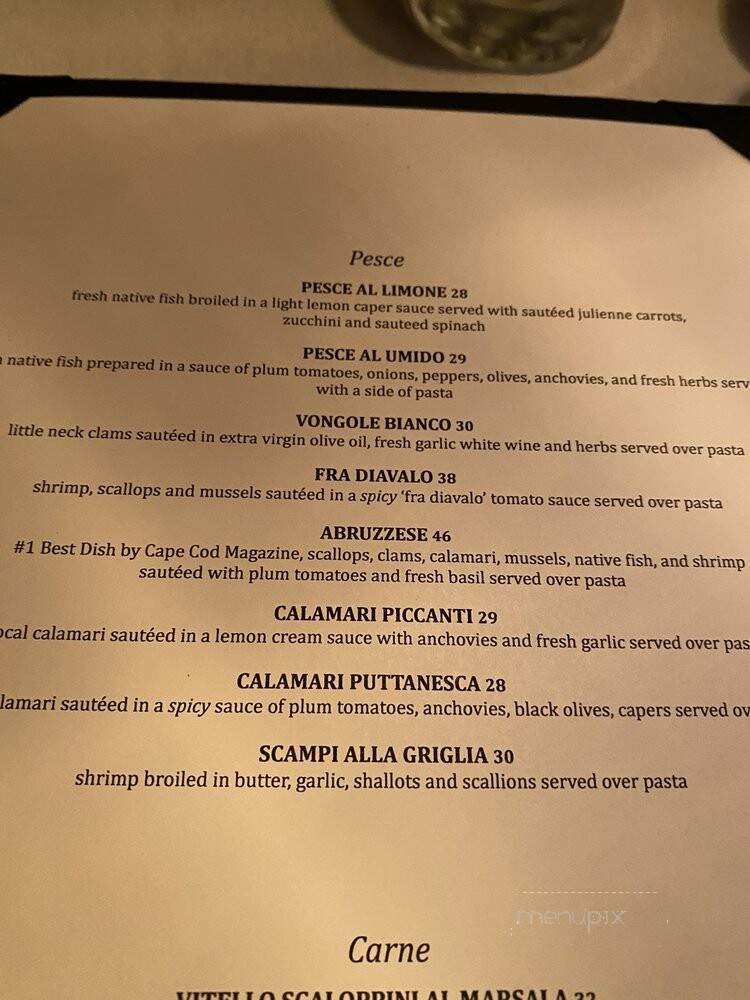 Ciro & Sal's - Provincetown, MA menu_pic