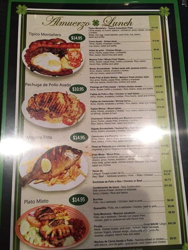 Curly's Restaurant - Chelsea, MA menu_pic