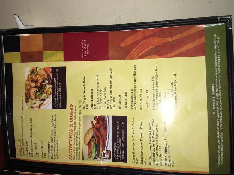 Dempsey's Muffins & Bagels II - Everett, MA menu_pic
