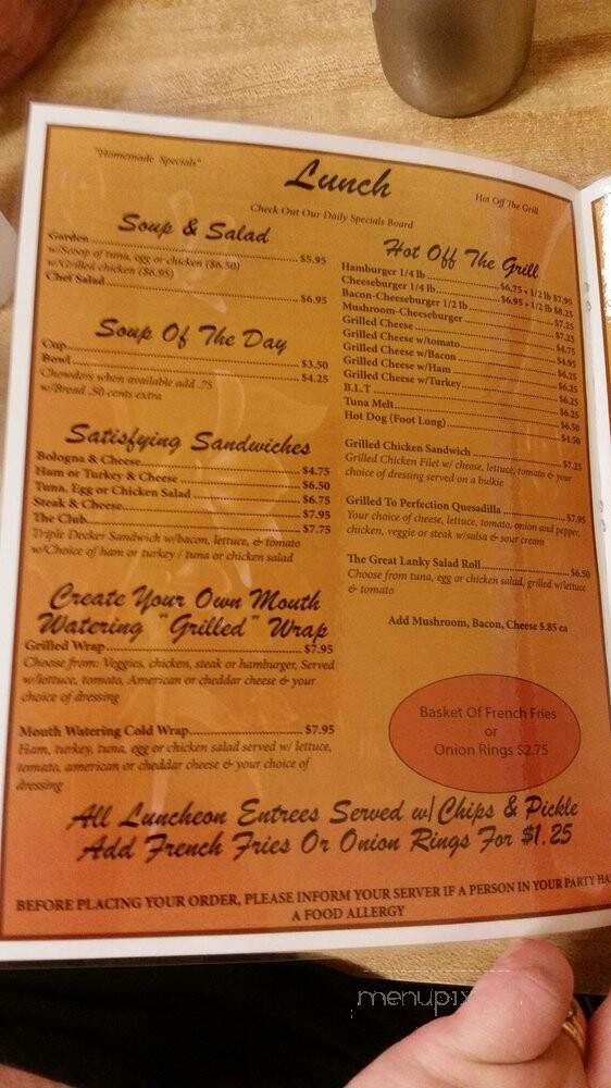 East Main Street Cafe - Webster, MA menu_pic