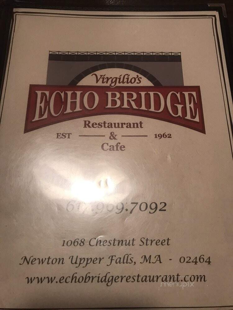 Echo Bridge Restaurant - Newton, MA menu_pic