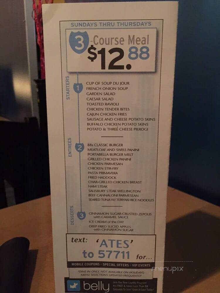 Eighty Ates Bar & Grille - Dudley, MA menu_pic