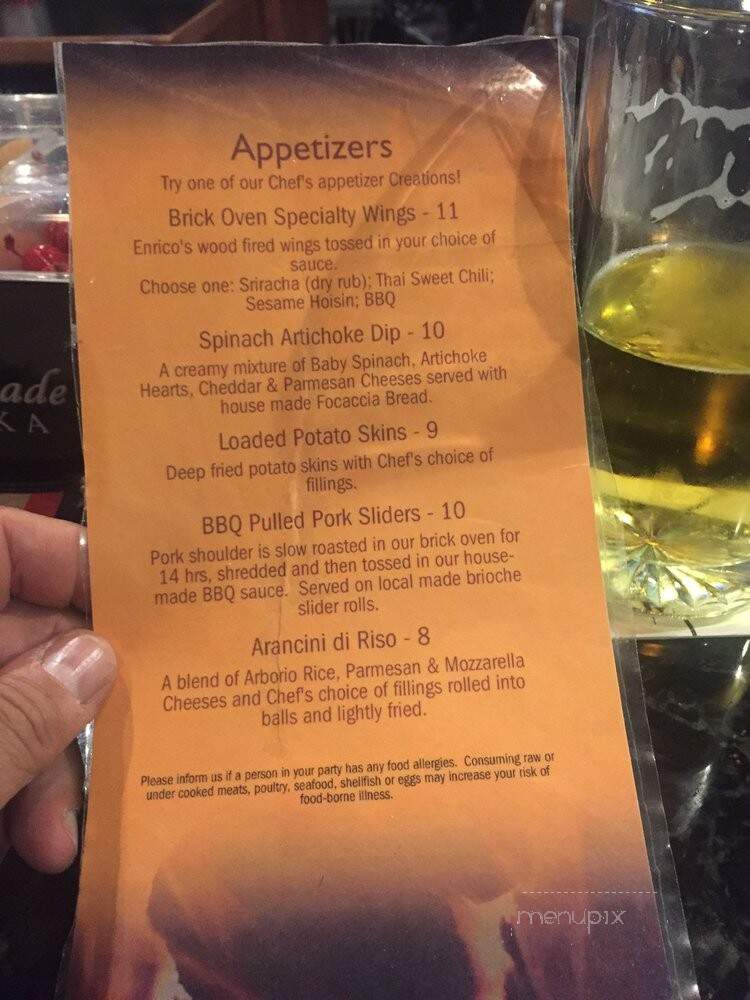 Enricos Brick Oven Pizzeria - Fiskdale, MA menu_pic
