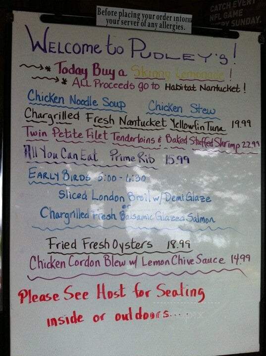 Fareground Restaurant - Nantucket, MA menu_pic