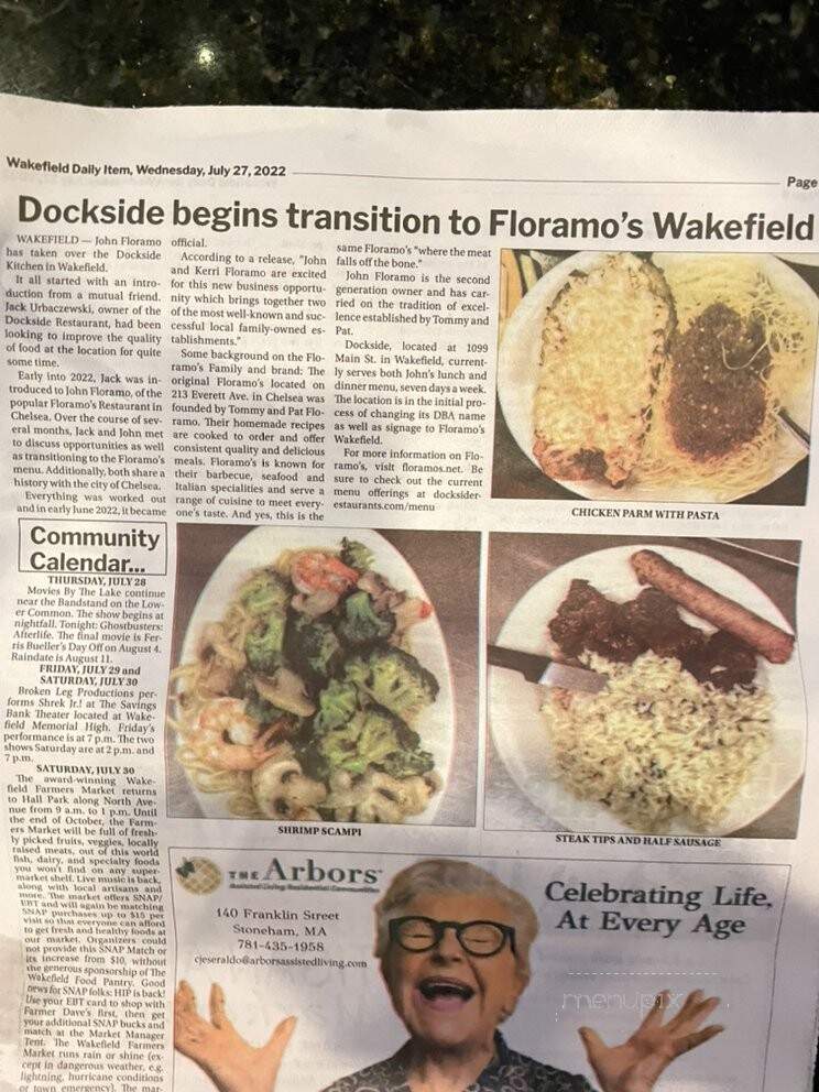 Floramo's Fifth Ave Restaurant - Chelsea, MA menu_pic
