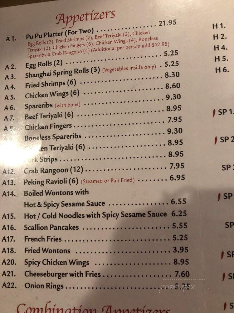 Foxboro Mandarin - Foxborough, MA menu_pic