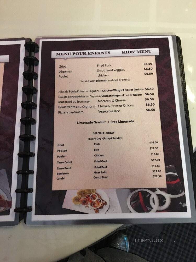 Highland Cuisine - Somerville, MA menu_pic