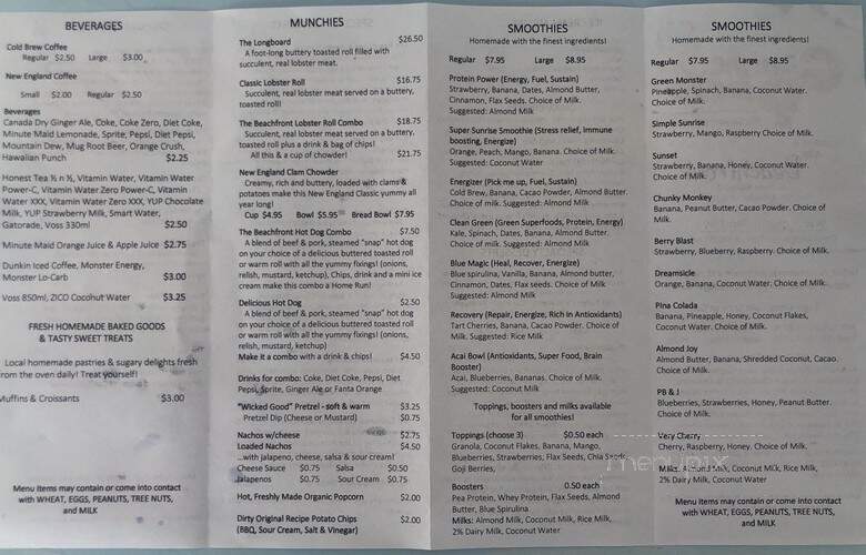 Jeanne's - Newbury, MA menu_pic