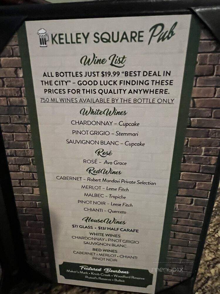 Kelly's Pub - East Boston, MA menu_pic