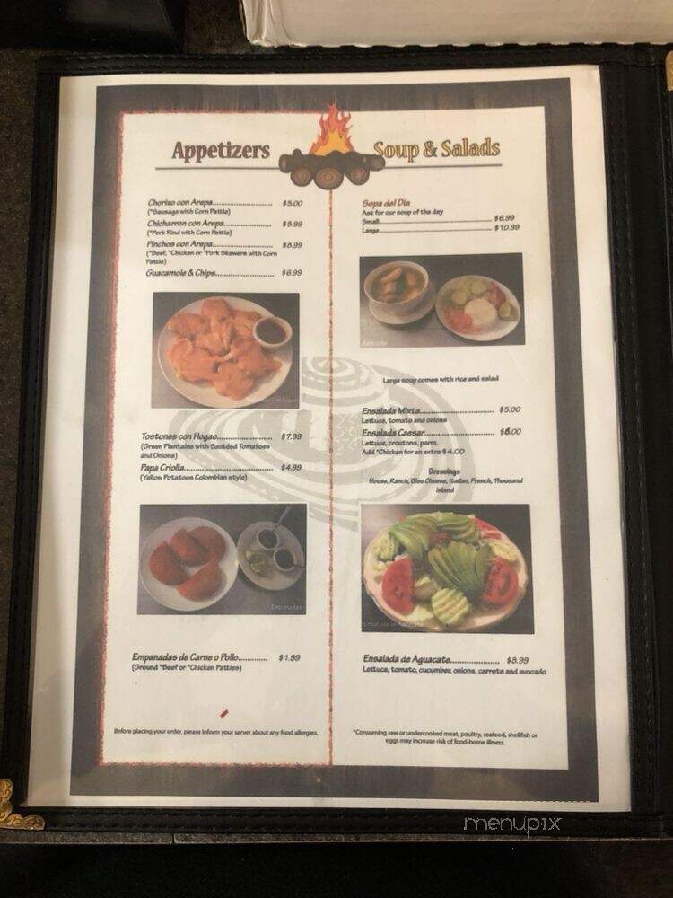 La Fogata - Pittsfield, MA menu_pic
