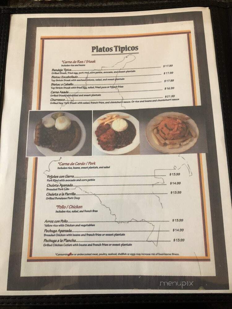 La Fogata - Pittsfield, MA menu_pic