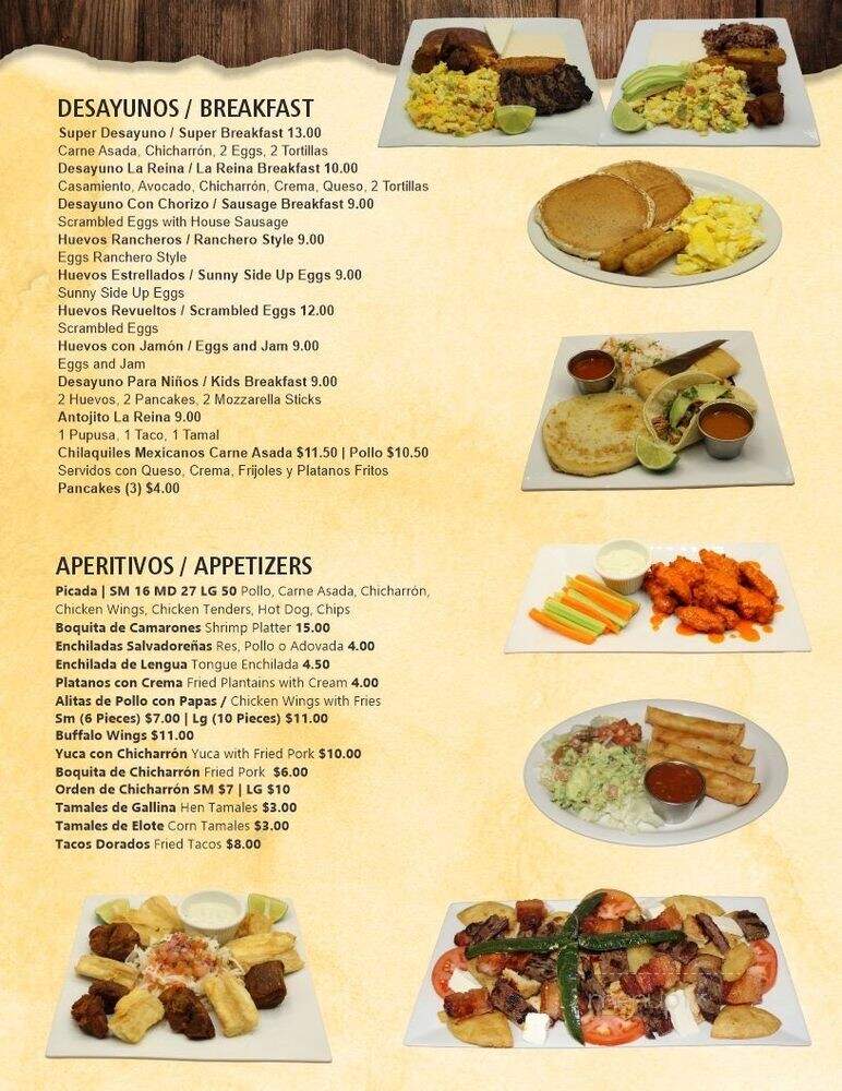 La Reina Cafeteria - East Boston, MA menu_pic