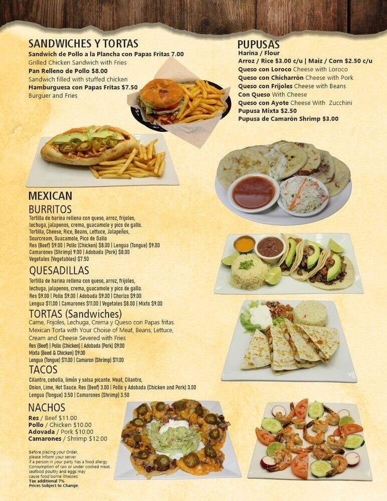 La Reina Cafeteria - East Boston, MA menu_pic