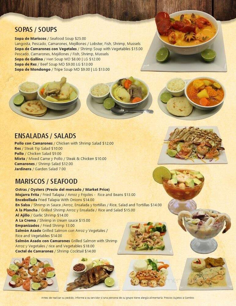 La Reina Cafeteria - East Boston, MA menu_pic