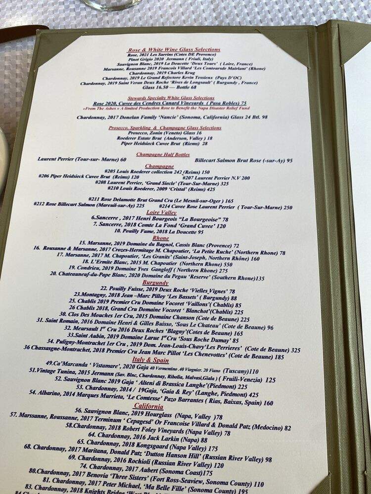 Le Languedoc Inn & Restaurant - Nantucket, MA menu_pic