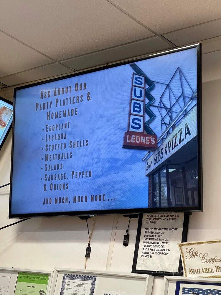 Leone's Submarine Sandwich - Somerville, MA menu_pic