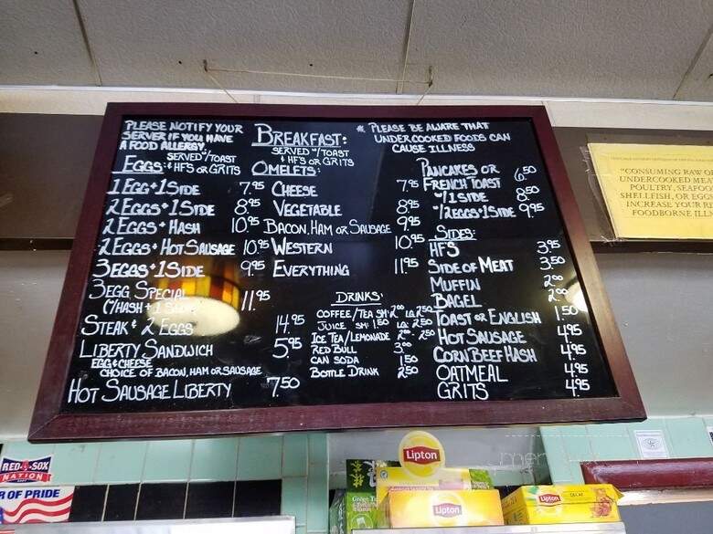 Liberty Diner - Roxbury, MA menu_pic